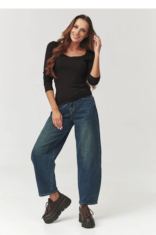 Makadamia Blouse Makadamia - Stylish Black Women's Blouse with Soft Viscose Comfort by Makadamia