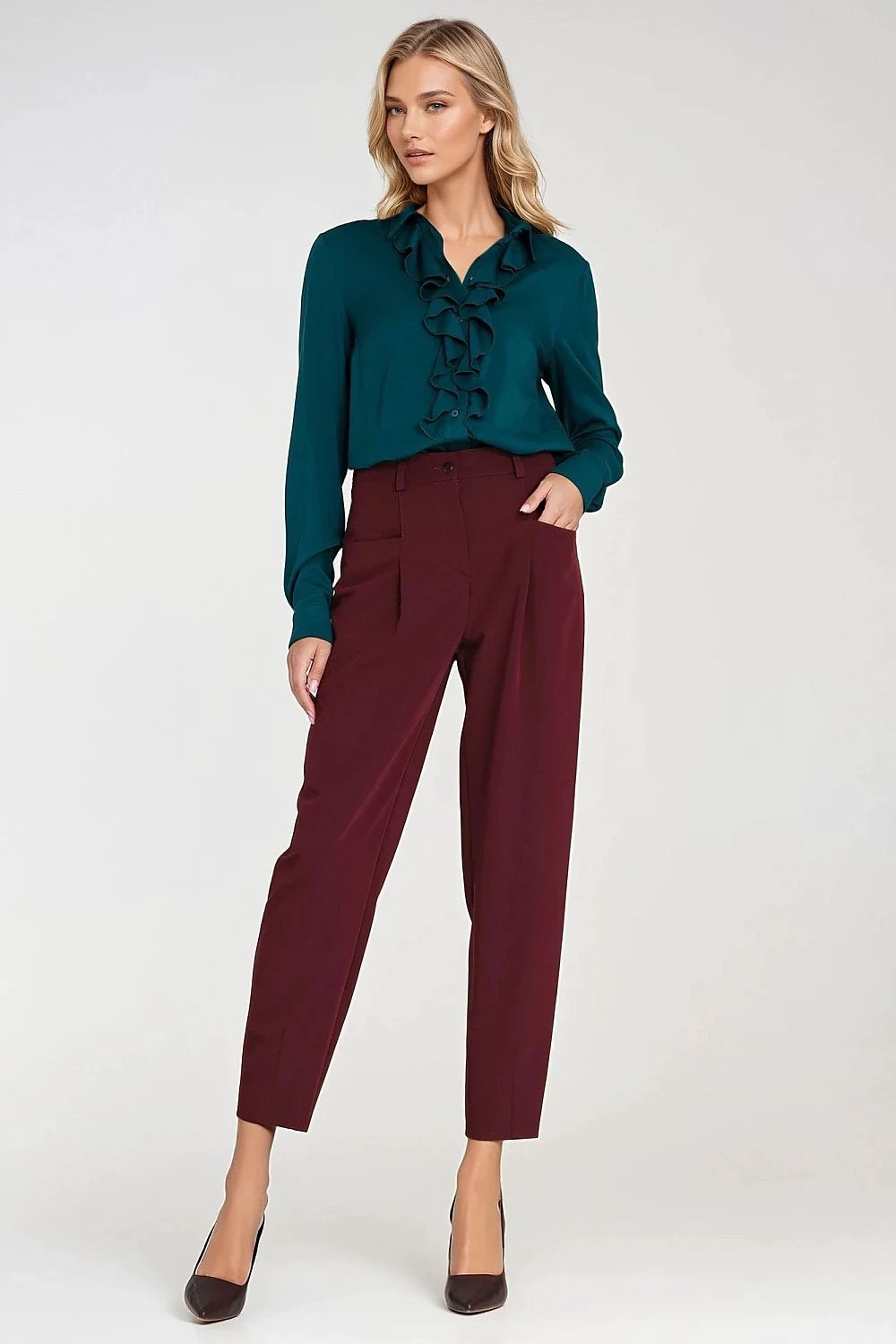 Nife Women's Oversized Pants - High Waist Balloon Style for Comfort and Fashion by Nife