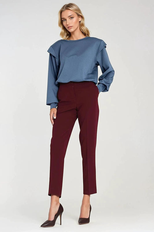 Nife Women's Oversized Sweatshirt - Comfortable Modern Design with Round Neck and Dropped Shoulders by Nife