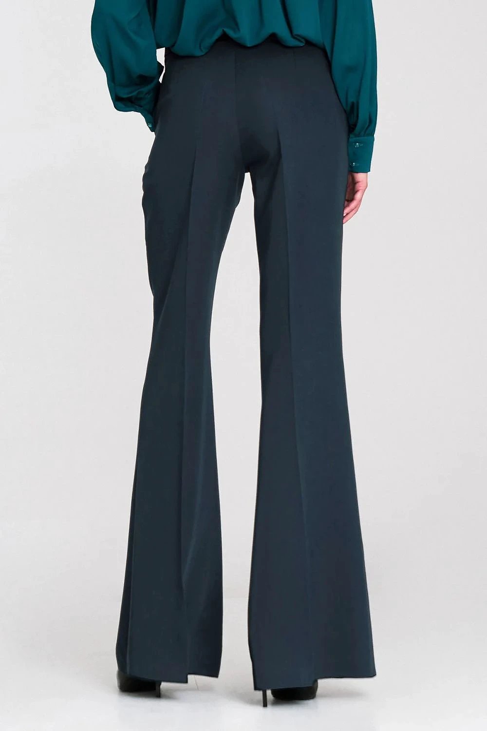 Nife Women's Trousers - Wide Leg Design for Flattering Elongated Silhouette and Feminine Style by Nife