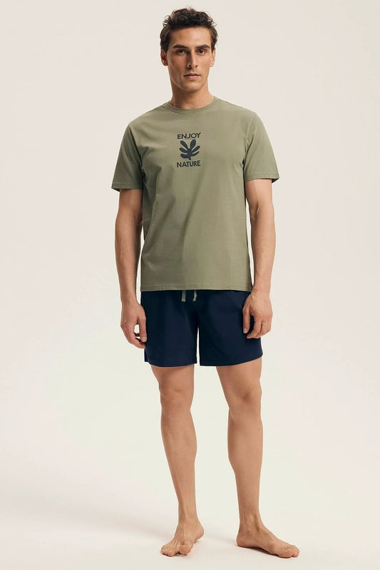 Henderson Women's Pyjamas - Comfortable Loose Fit with Short Sleeves, Stylish Print and Elastic Waistband for Relaxing by Henderson