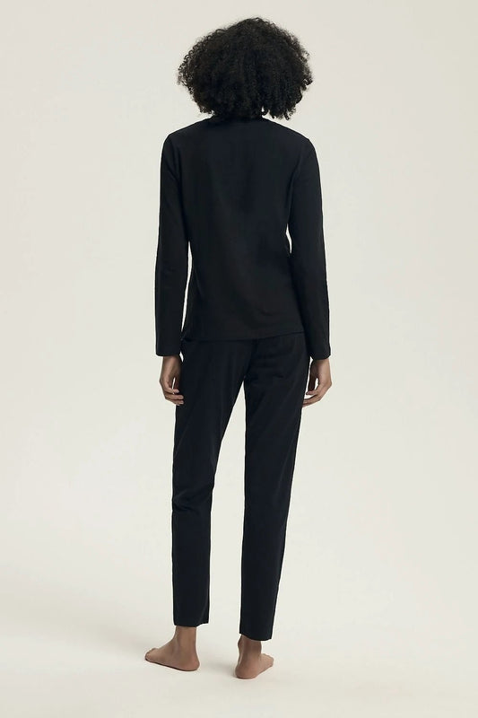 Henderson Women's Pajamas - Comfortable Long-Sleeved Set with Slogan and Elastic Waistband for Relaxing by Henderson