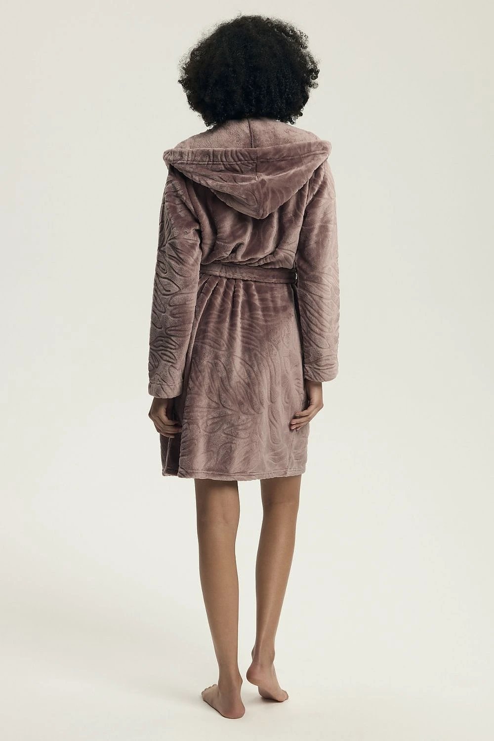 Henderson Soft and Cozy Women's Bathrobe - Featuring Hood, Pockets, and Elegant Embossed Pattern for Ultimate Comfort by Henderson