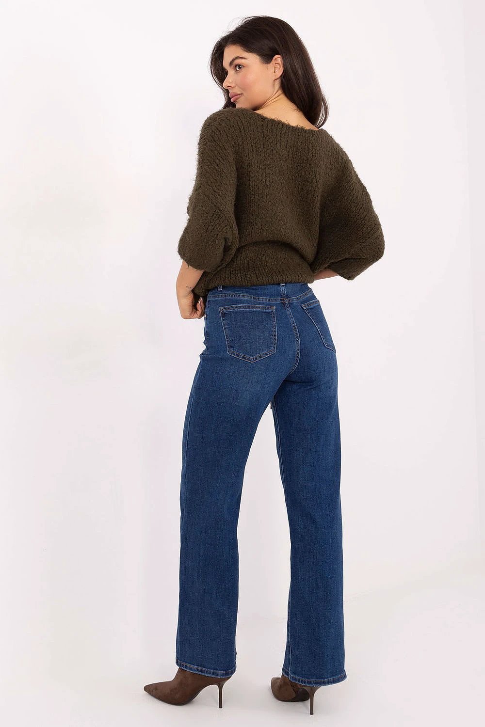 Jeans Factory Women's High-Waisted Straight Leg Jeans - Comfortable Fit and Premium Fabric Blend by Factory Price