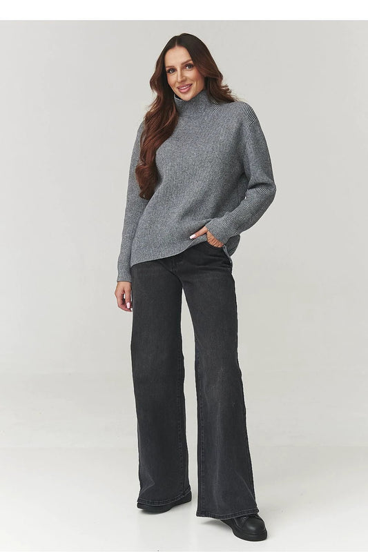 Makadamia Turtleneck Makadamia - Soft Ribbed Knit Women's Sweater for Autumn-Winter Comfort and Perfect Fit by Makadamia
