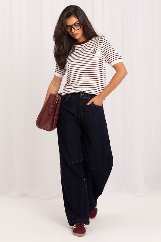 Short sleeve sweater model 230143 Italy Moda