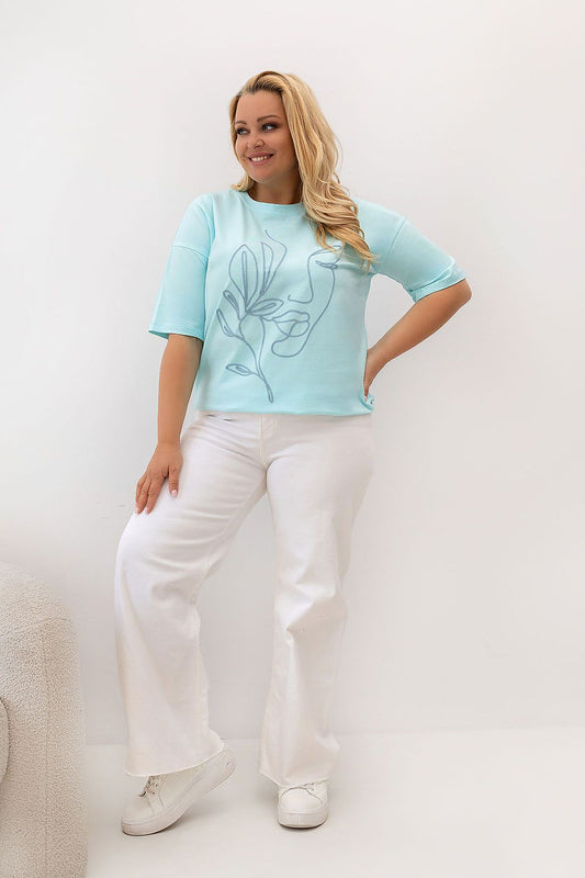Plus size T-shirt model 230451 Relevance