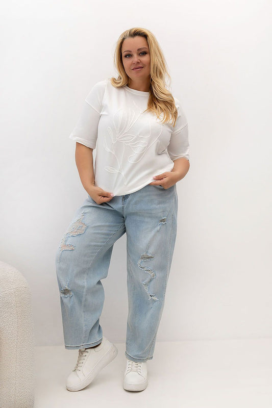 Plus size T-shirt model 230455 Relevance