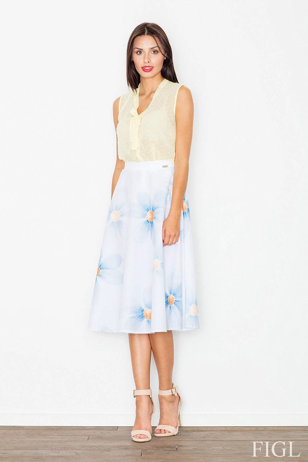 Figl Women's Loose Midi Skirt - Breathable 100% Polyester, Midi Length for Comfort and Style by Figl