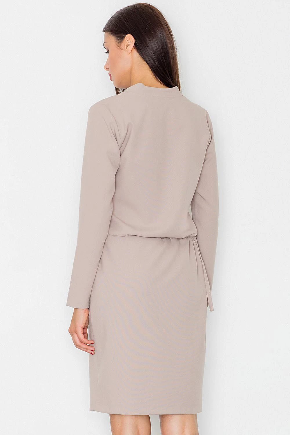 Figl Daydress Model 77106 - Elegant Women's Midi Dress with Round Neckline and Kimono Sleeves by Figl