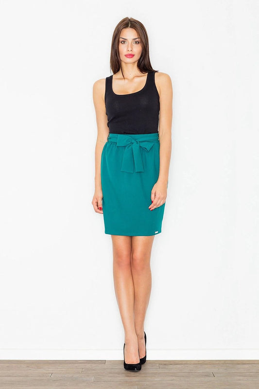Figl Women's Pencil Skirt - Stylish 100% Polyester with Tie Sash and Hidden Side Zip for Everyday Wear by Figl