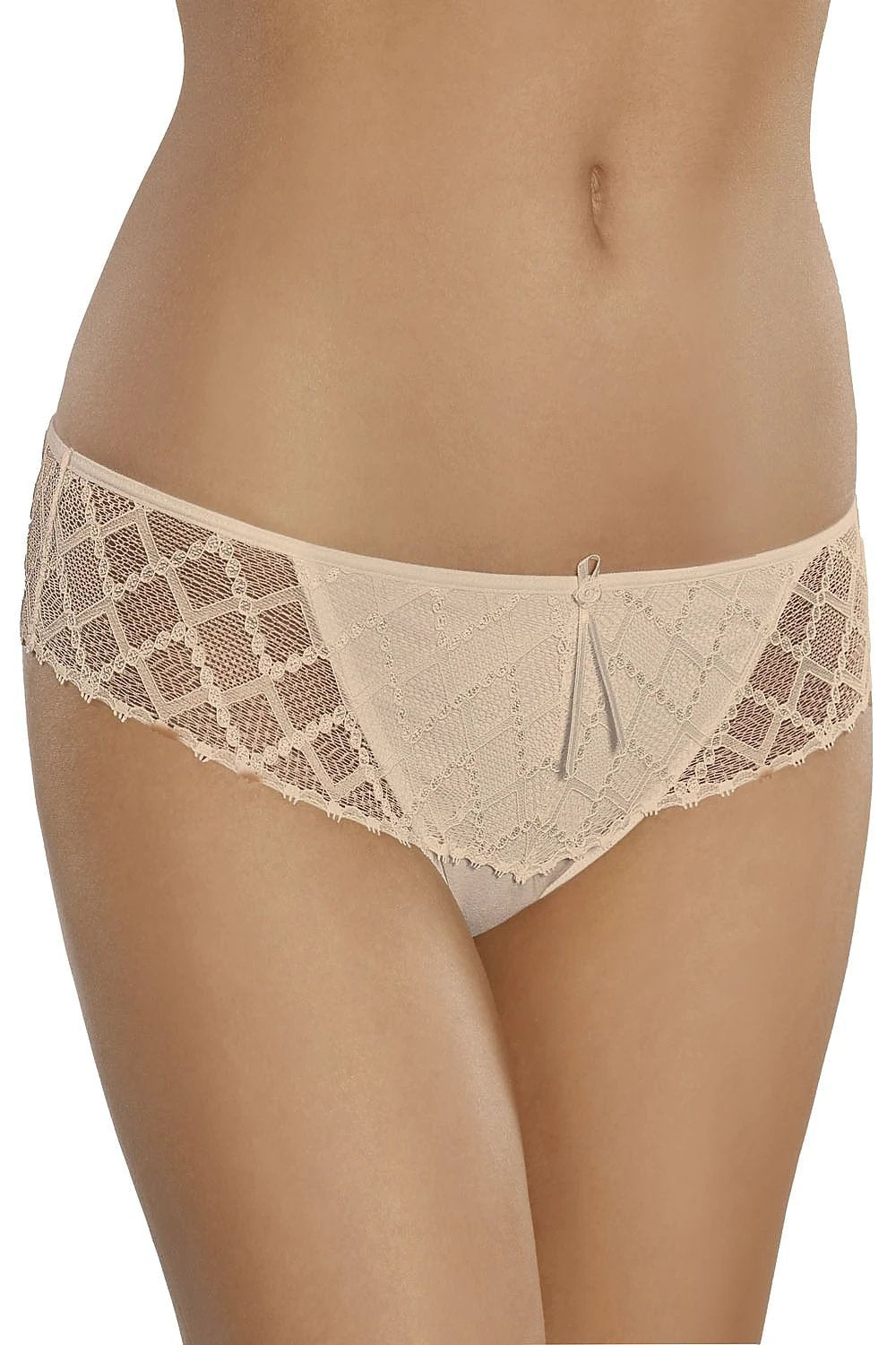 Gabidar Cotton Panties With Lace Front And Sides Satin Bow by Gabidar
