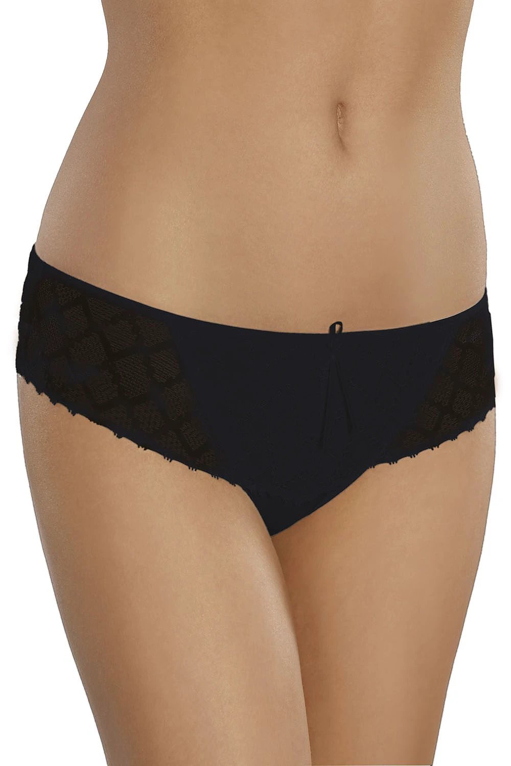 Gabidar Cotton Panties With Lace Front And Sides Satin Bow by Gabidar