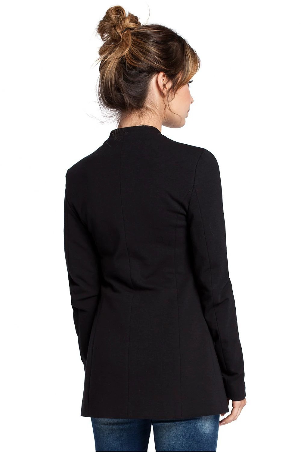 BeWear 94582 Unbuttoned Knit Jacket With Lining Collar - Versatile Comfort and Elegant Styling for Everyday Wear by BeWear
