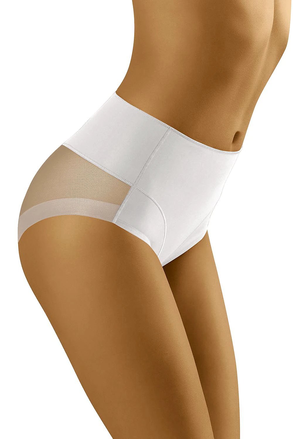 Reinforced-Front Shaping Briefs – White