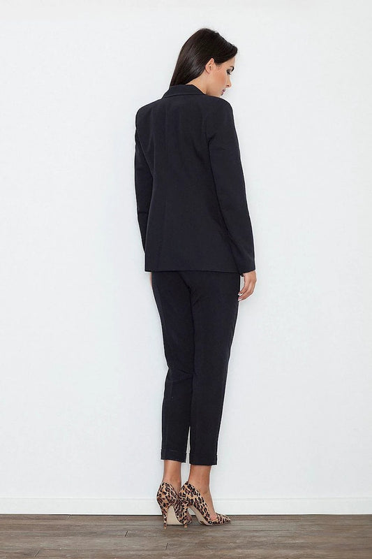 Figl Women's Cropped Trousers Model 111055 - Elegant Polyester Viscose Blend for Stylish Outfits by Figl