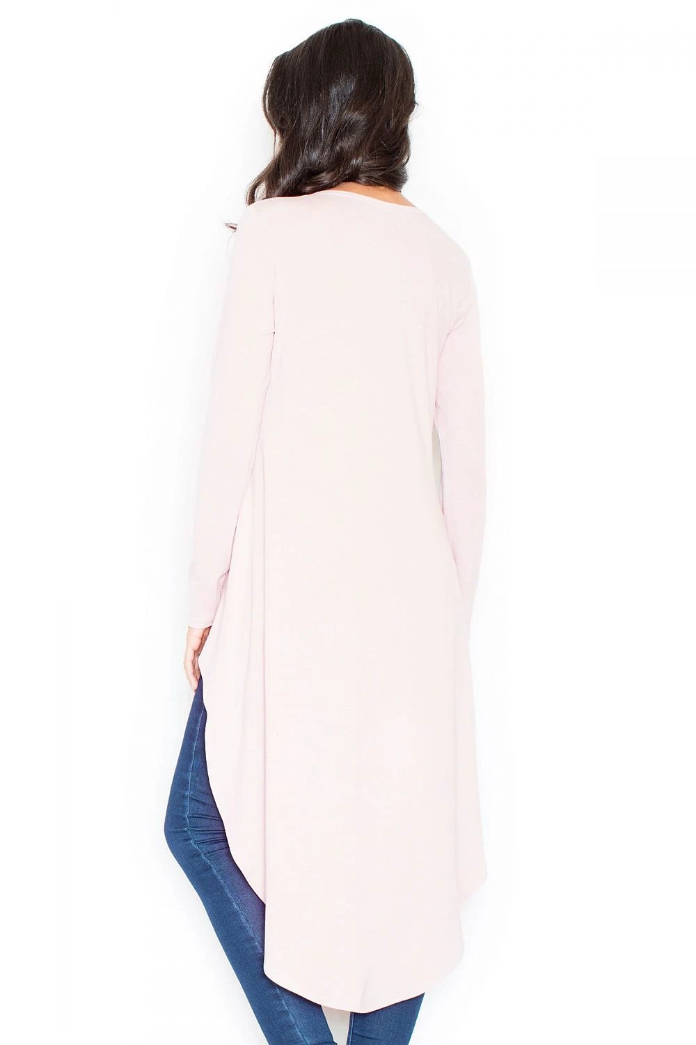 Figl Asymmetrical Tunic Model 47946 - Casual Elegance with Elongated Back and Long Sleeves for Women by Figl