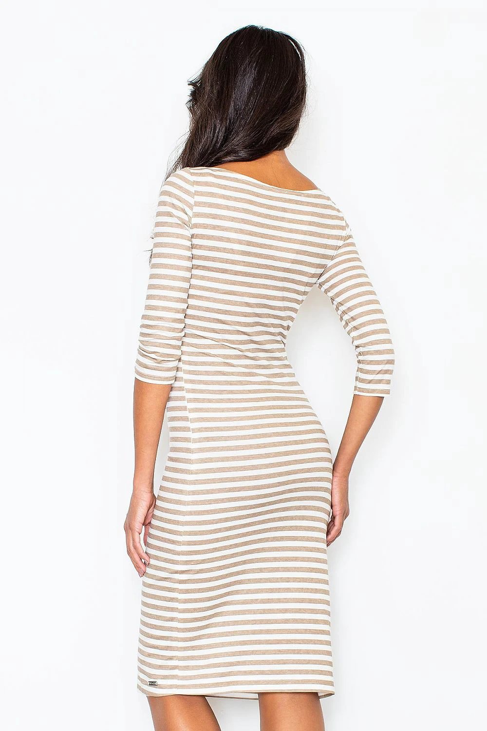 Figl Daydress Model 44269 - Soft 92% Cotton Navy Dress with Elastane for Comfort and Flexibility by Figl