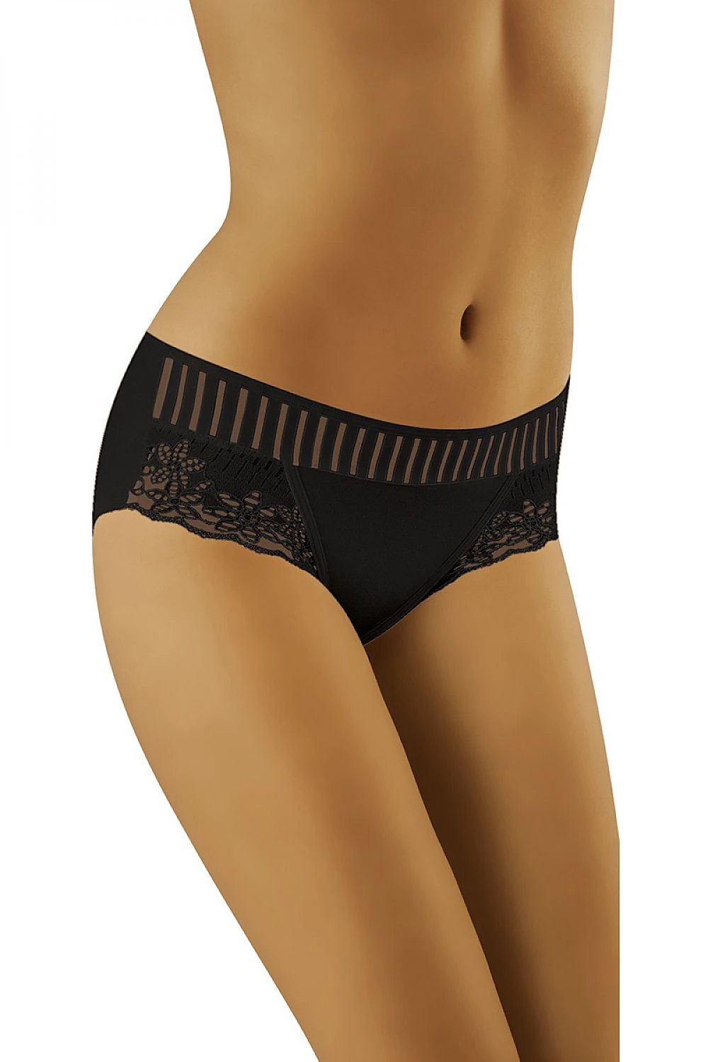 Crystal Fantasy Lace-Detail Briefs — product photograph