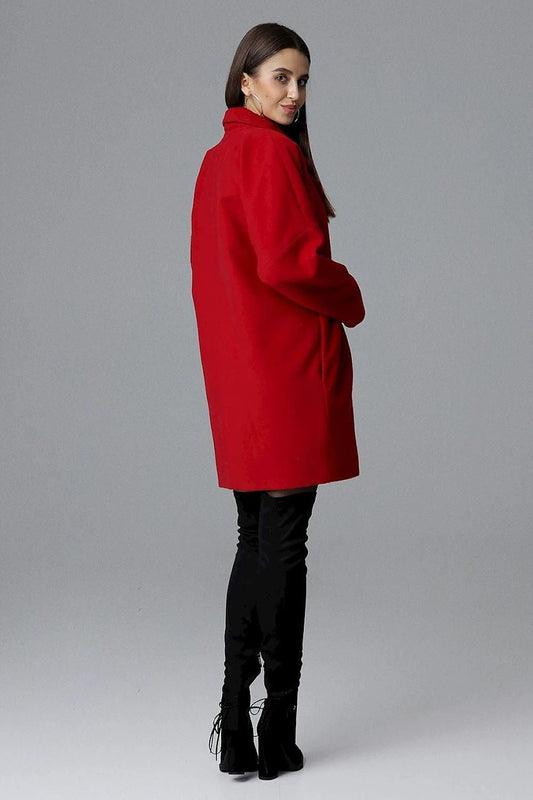 Figl Coat 124230 - Loose-Fitting Kimono Sleeve Double-Breasted Design for Modern Styling and Comfort in Fashionable Colors by Figl