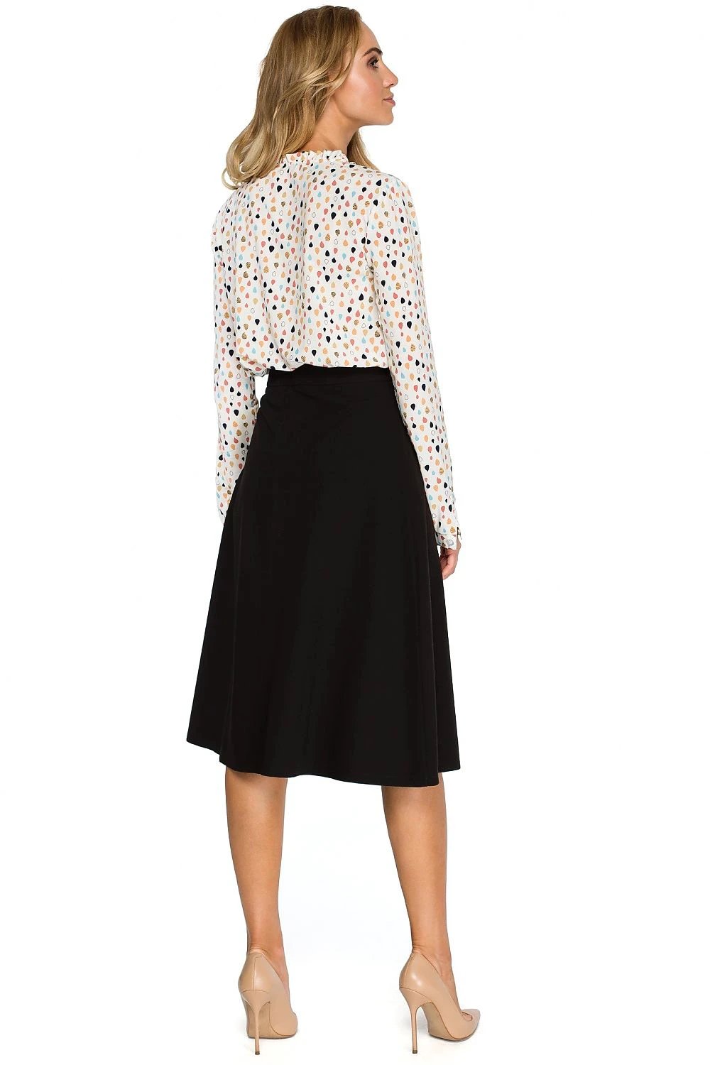 Stylove Women's A-Line Midi Skirt - Classic Versatile Design for Work and Evenings with Spandex Blend by Stylove
