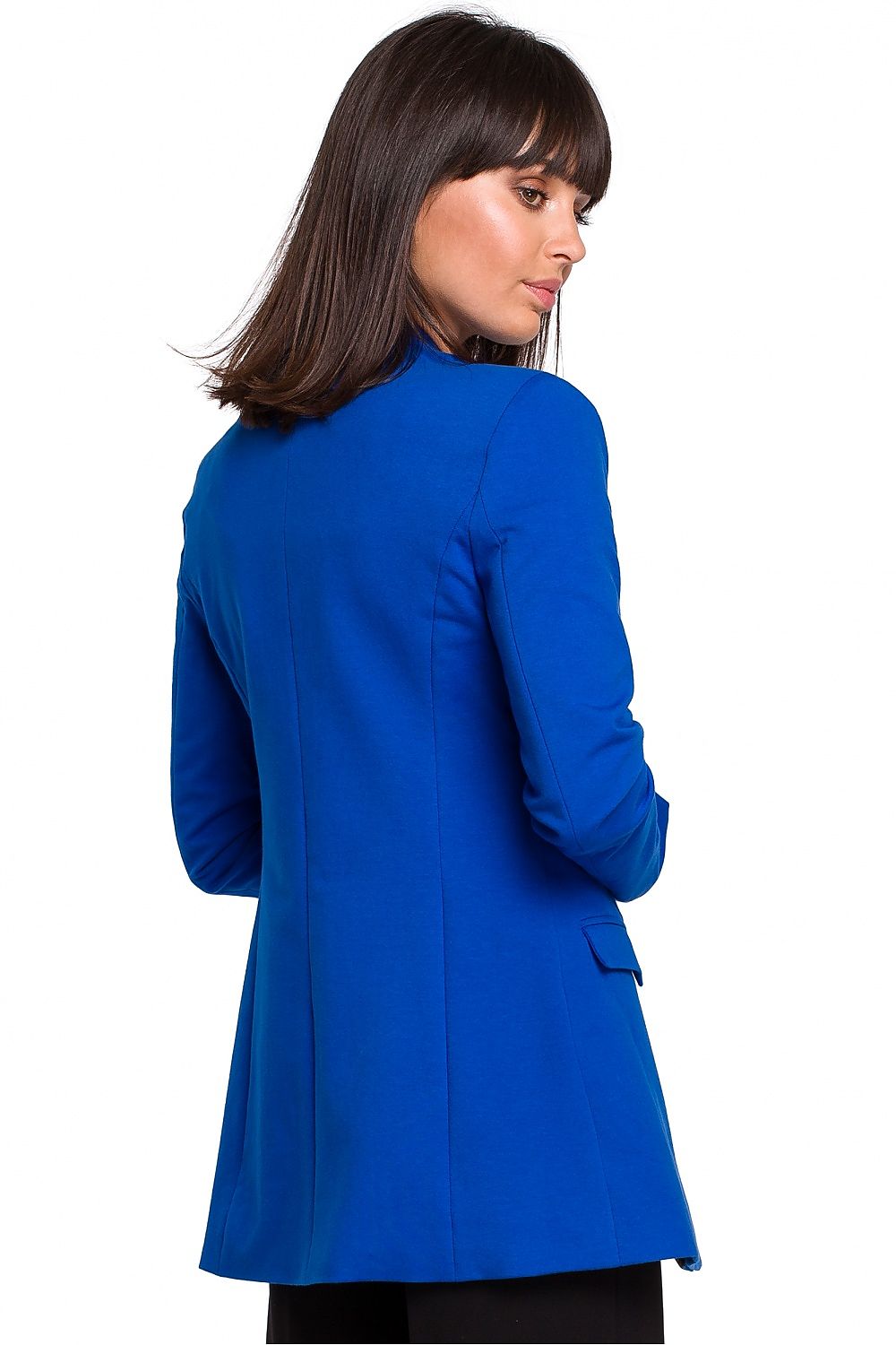 BeWear Women's Cotton Knit Jacket - Comfortable, Elegant Design with Flap Pockets and Smooth Front by BeWear