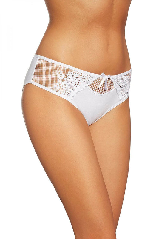 Gabidar Lace Panties With Floral Embroidery And Mesh Detail by Gabidar