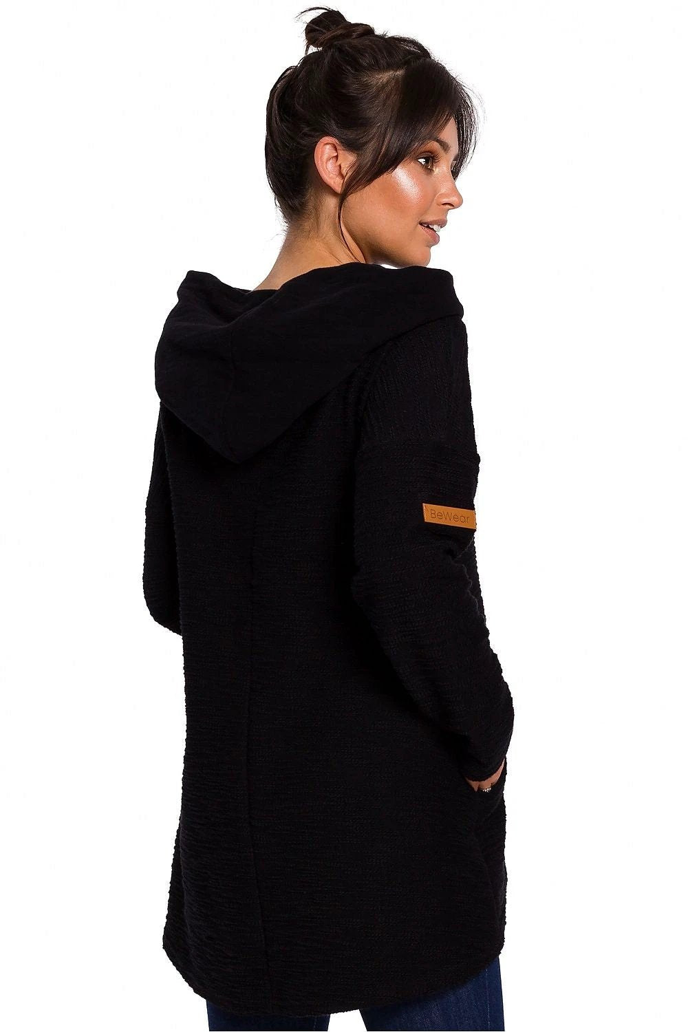 BeWear Cozy Cotton Sweatshirt With Hood - Asymmetrical Cut, Pockets, and Ultimate Warmth by BeWear