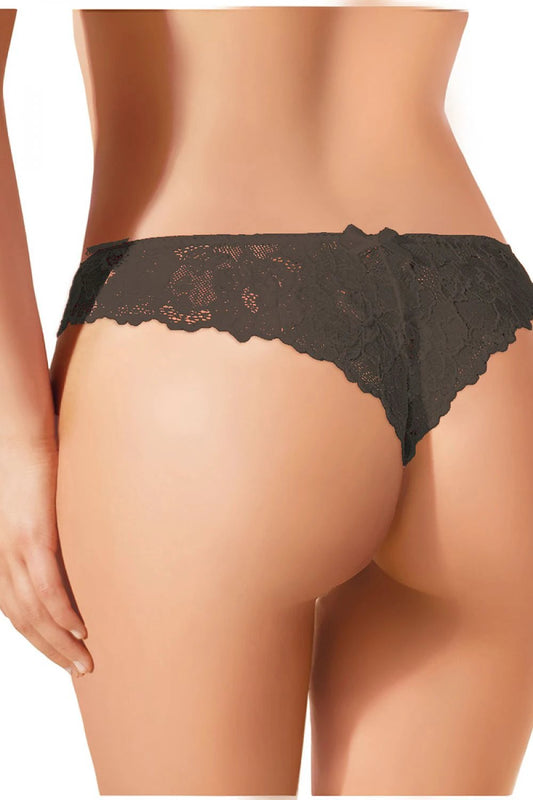 Ewana T-Backs Thong - Sensual Lacy Design with Floral Patterns and Glittering Zircons for Stylish Comfort by Ewana