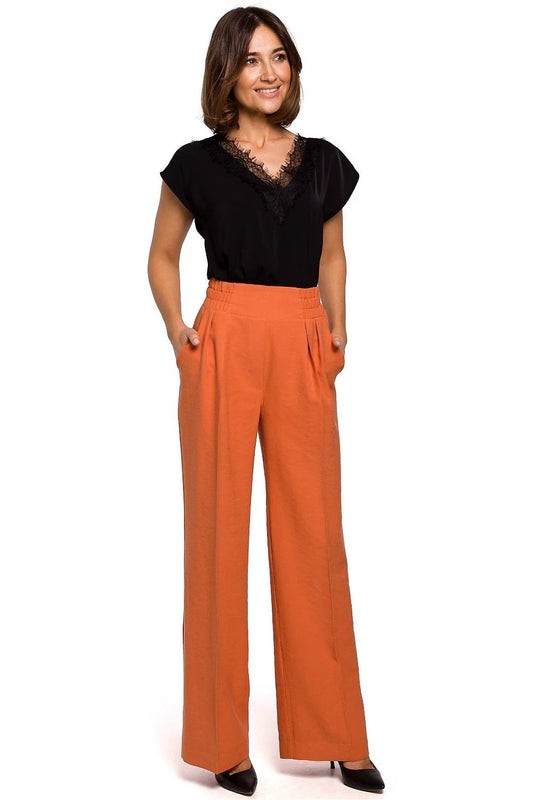 Stylove Model 141988 Sleeveless Blouse - Elegant Lace Trim and Versatile Styling for Women by Stylove
