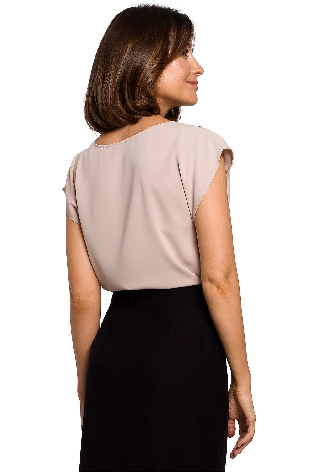 Stylove Model 141988 Sleeveless Blouse - Elegant Lace Trim and Versatile Styling for Women by Stylove