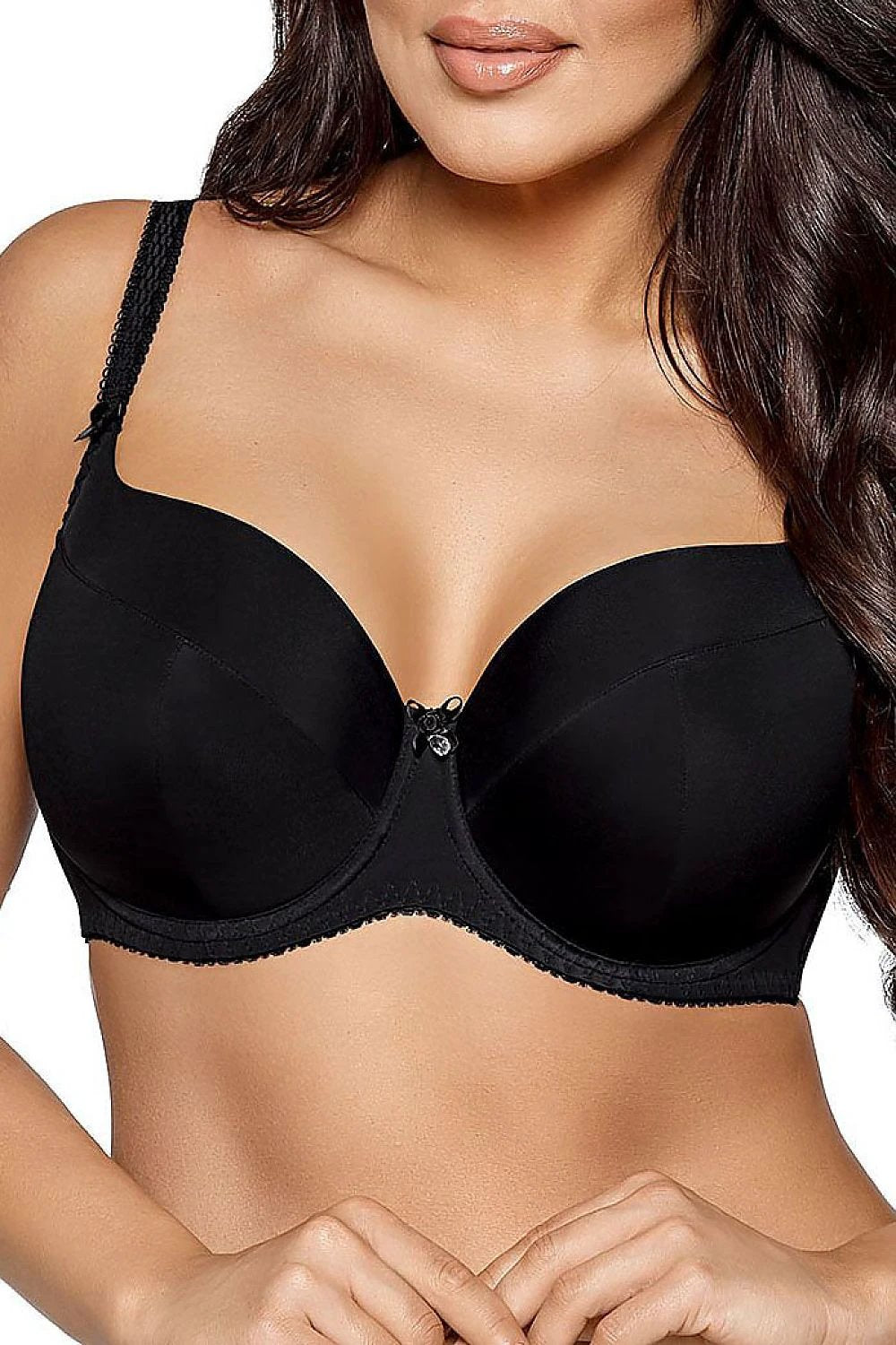 Ava Classic Padded Bra - Smooth Microfiber Fabric with Elastic Mesh Back and Adjustable Straps by Ava