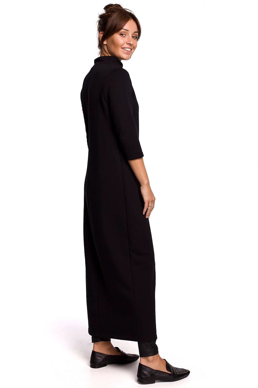 BeWear Women's Long Tunic Model 147223 - High Collar With Hip Slit For Stylish Outfits by BeWear