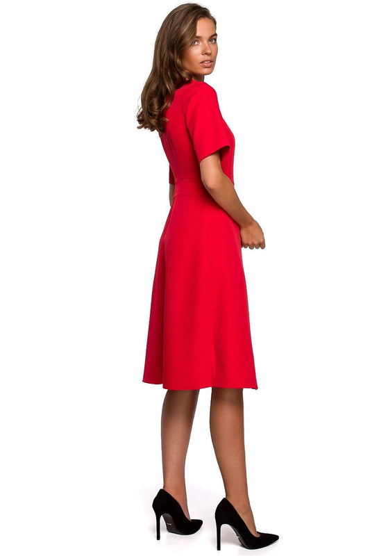 Stylove Daydress Model 149233 - Elegant Trapeze Dress with Feminine Silhouette for Business and Parties by Stylove