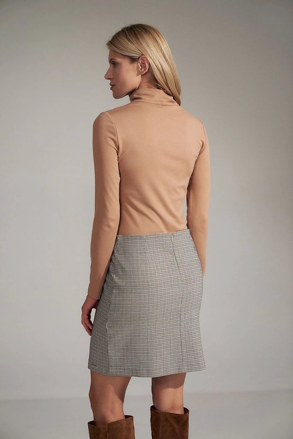 Figl Women's Blouse 150427 - Classic Ecru Turtleneck Long Sleeves for Comfort and Style by Figl