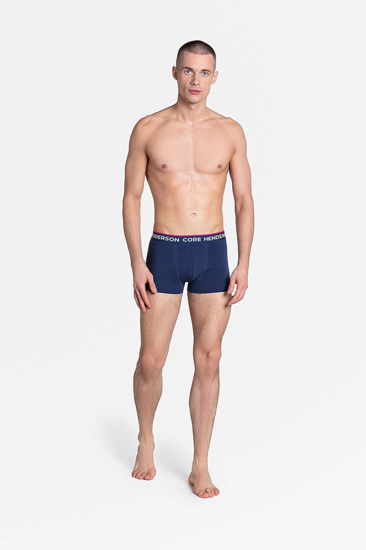 Henderson Men's Boxers - Comfortable Contoured Fit with Vibrant Red and Navy Design by Henderson