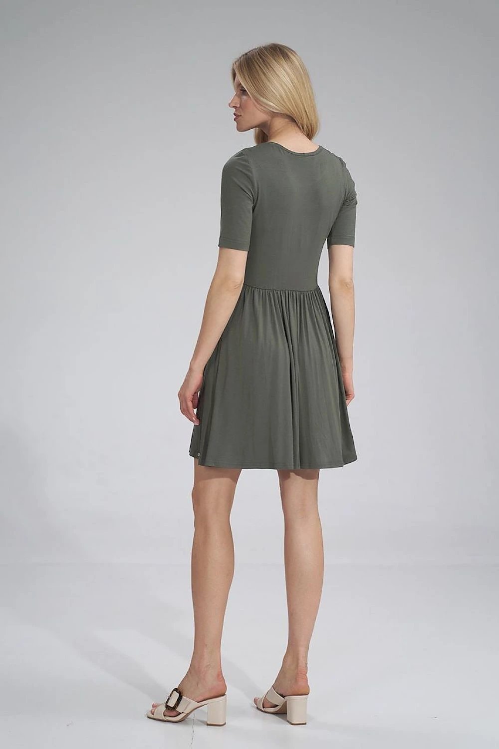 Figl Women's Summer Sports Daydress - Breathable Viscose Dress with Elastic Waist and Flared Hem by Figl