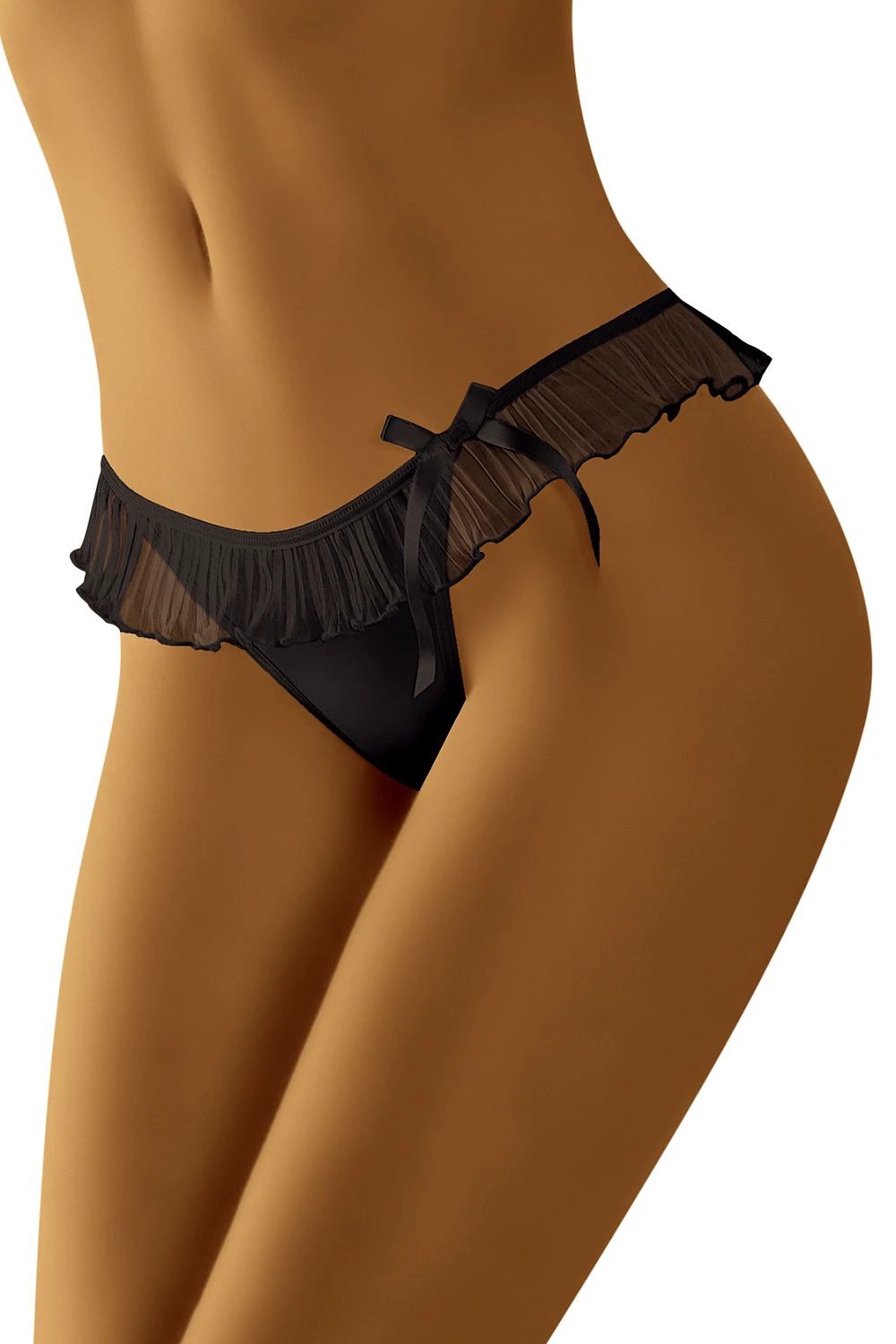 Tulle Daydream Ruffled Thong — product photograph