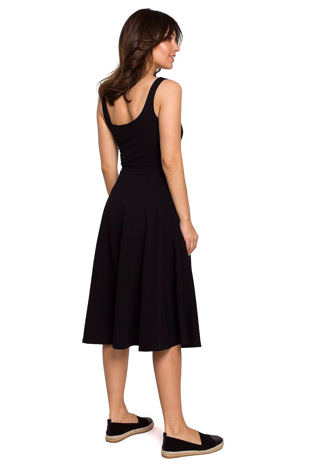 BeWear Daydress 163182 - Lightweight Cotton Spandex Summer Dress with Pockets and Flared Bottom by BeWear