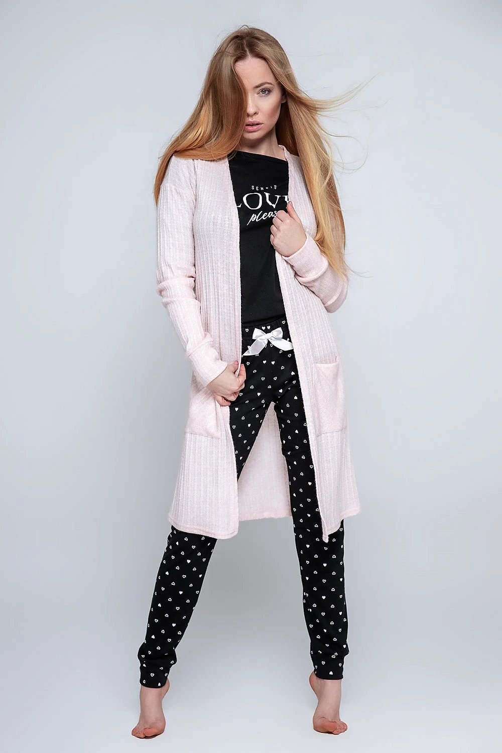 Sensis Cardigan 163833 Long Knitwear With Pockets Cozy by Sensis