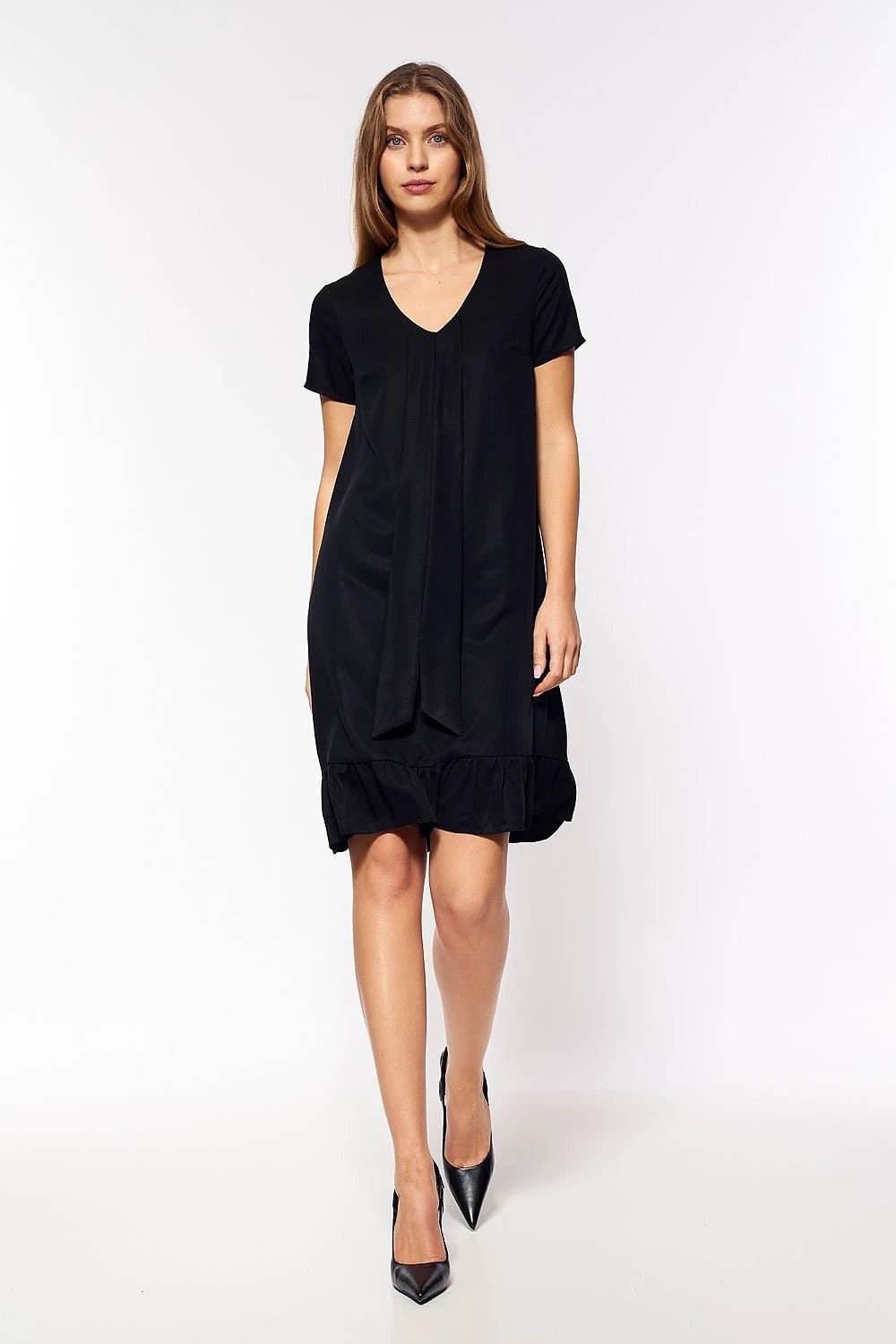 Nife Daydress Model 164547 - Loose Viscose Dress for Warm Days with Versatile Styling by Nife