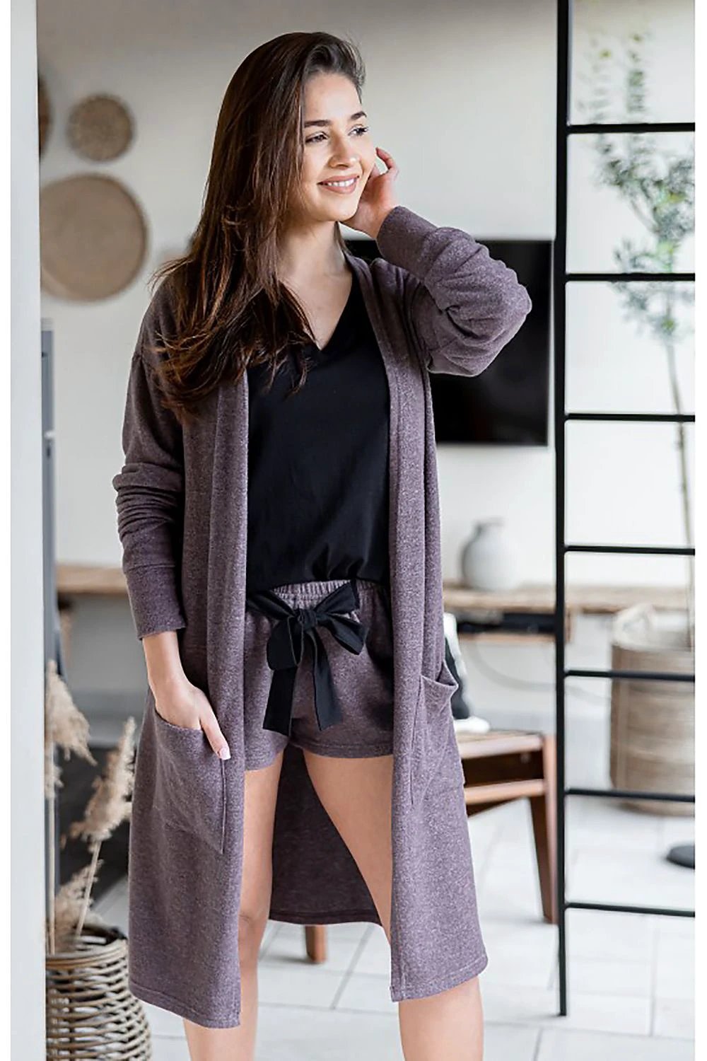 Sensis Cardigan Long Soft Knit Loose With Pockets Warm Cozy by Sensis