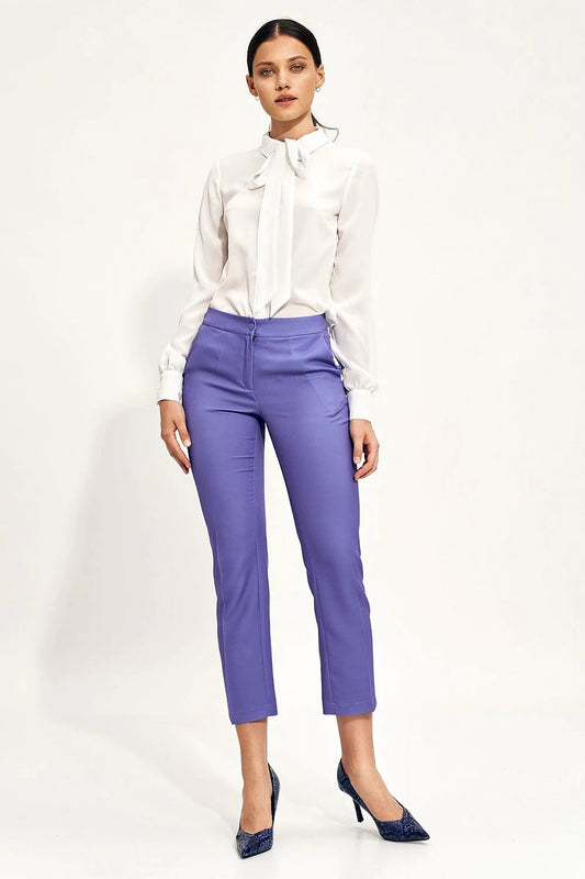 Nife Elegant Women's Bow Blouse - Perfect for Work and Office Wear, Gently Waisted Design by Nife