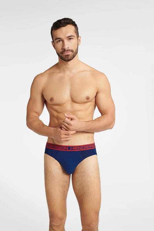 Henderson Men's Comfortable Cotton Briefs - Classic Cut with Elastic Waistband, 95% Cotton for All-Day Wear by Henderson
