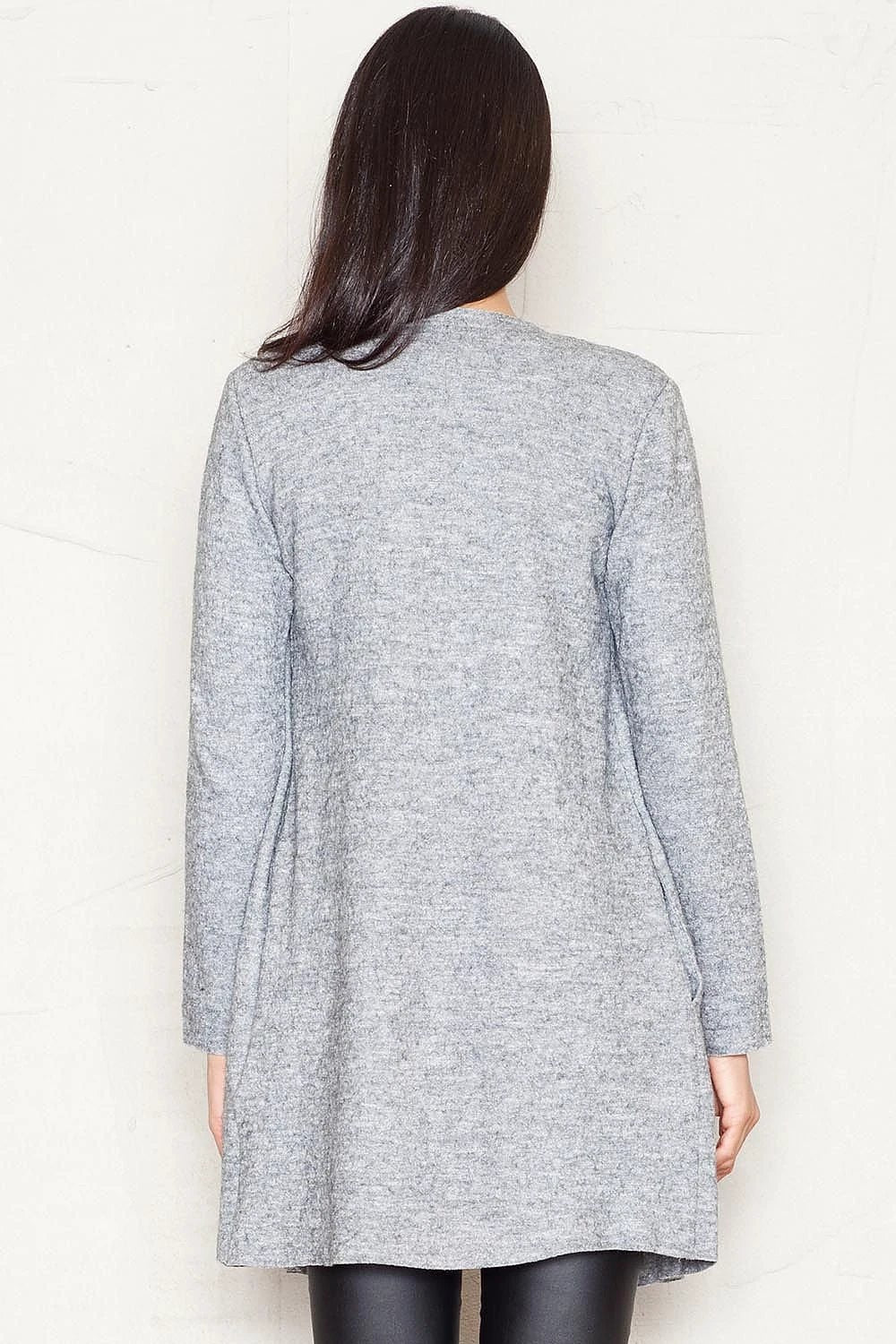Figl Women's Sweatshirt Model 43728 - Warm Wool Blend Long Sleeve with Pockets and Shoulder Pads by Figl