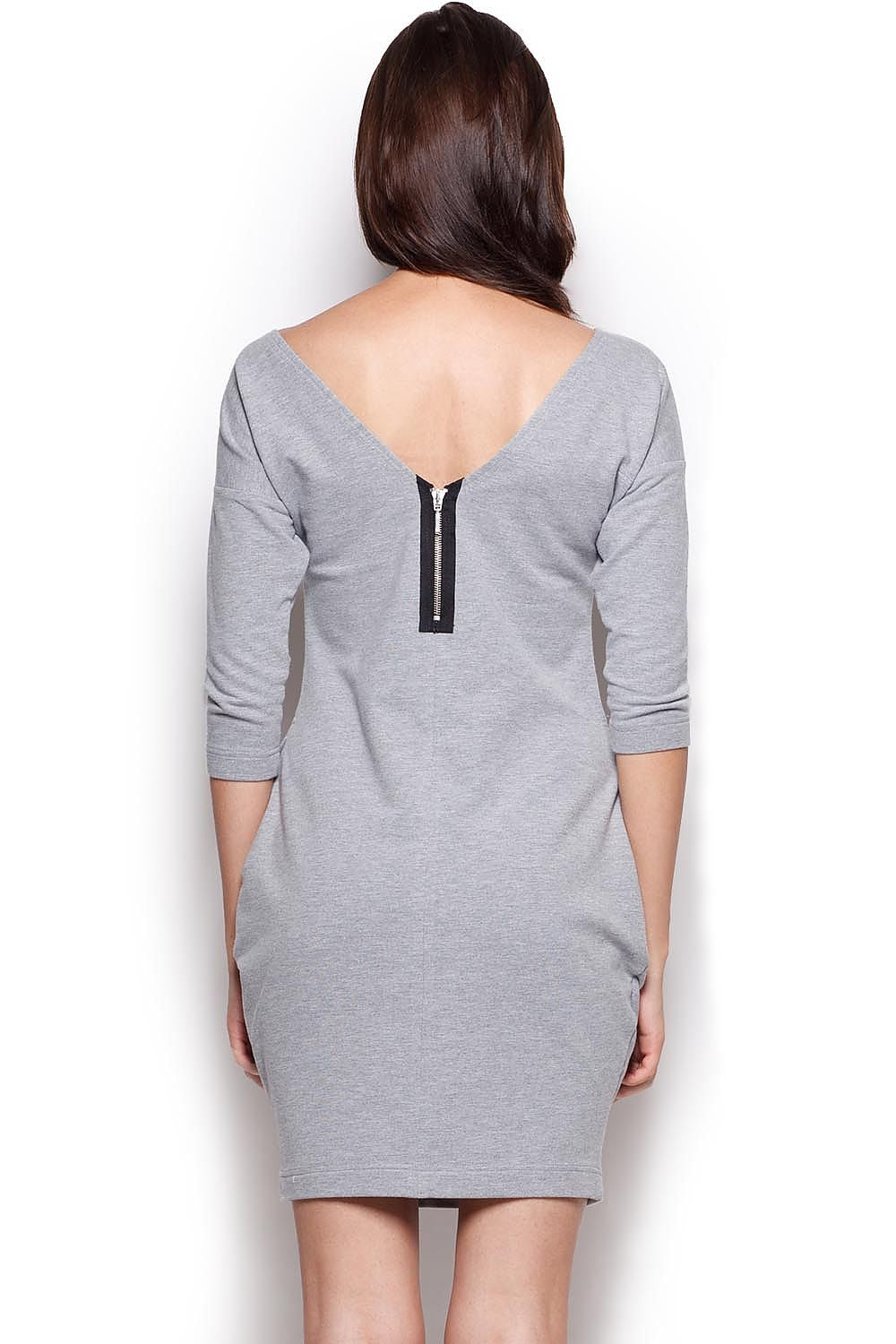 Figl Women's Daydress Model 43729 - Comfortable Sporty Style with 3/4 Sleeves and Pockets by Figl