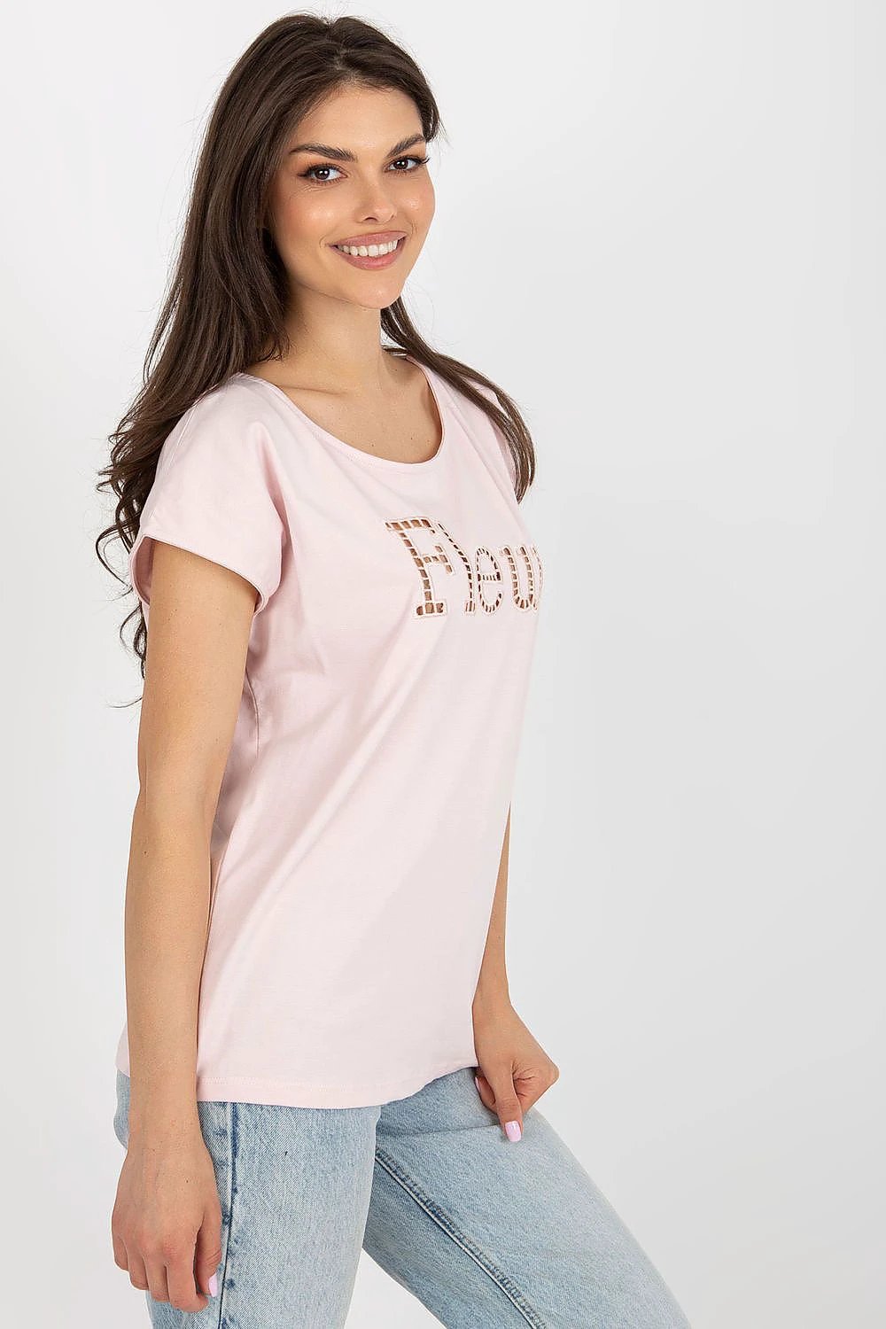 Fancy Women's Casual T-Shirt - Comfortable 95% Cotton with Decorative Cut-Out by Fancy