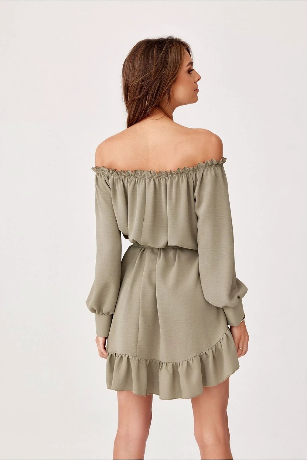 Roco Fashion Daydress - Comfortable Loose Fit with Anti-Slip Shoulders and Stylish Ruffle in Green by Roco Fashion