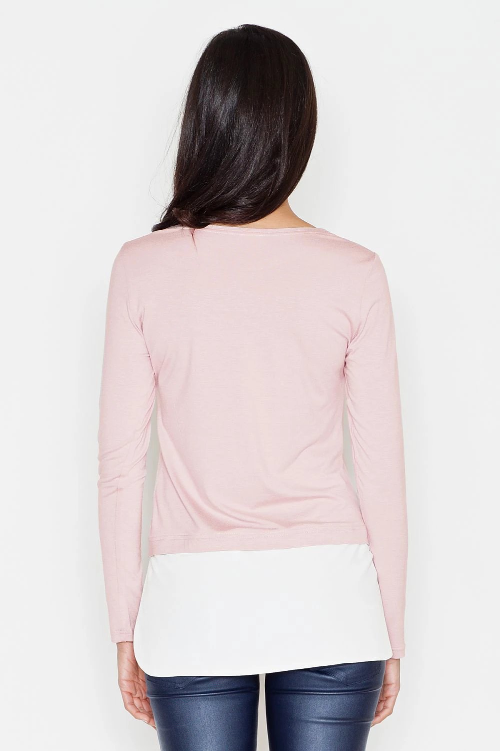 Figl Blouse Model 43765 - Elegant Long-Sleeve Design with Smooth Viscose Fabric Blend by Figl