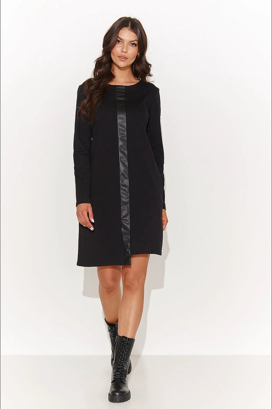 Daydress Numinou Tracksuit Dress With Eco Leather Accents by Numinou